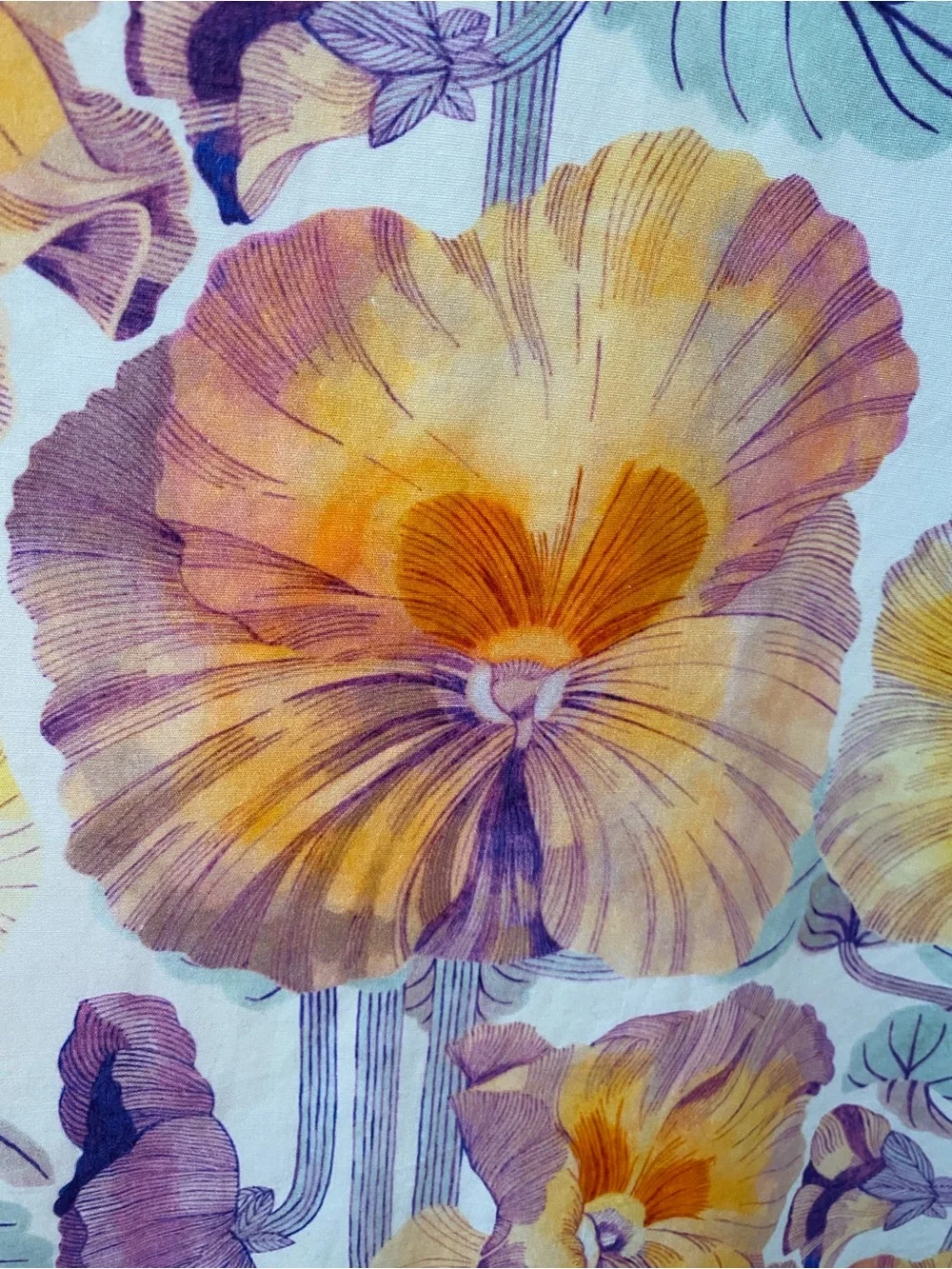 Anthropology Cecilia Pettersson Floral Tie-Front Sundress in Yellow & Purple - Picture 6 of 12